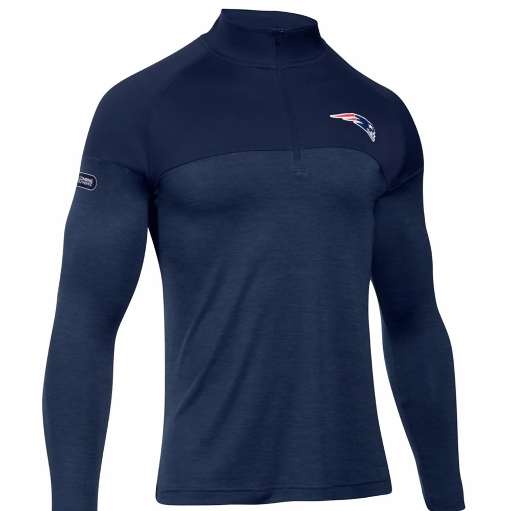 🏈 New England Patriots Under Armour Combine Authentic Tech  Pullover Lg